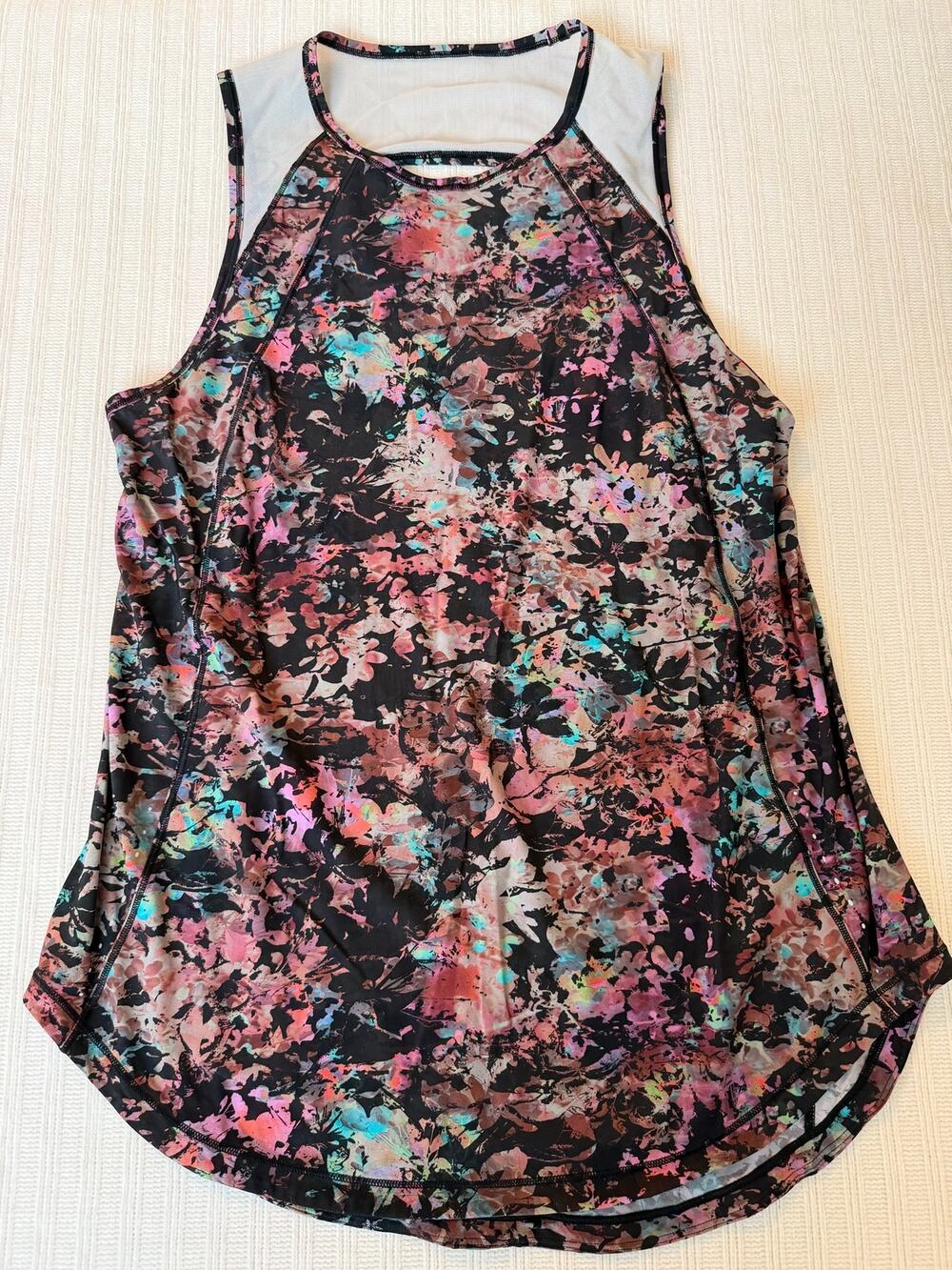 Lululemon Sculpt Tank Top Abstract Floral Print